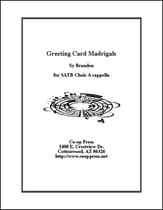 Greeting Card Madridgals SATB choral sheet music cover